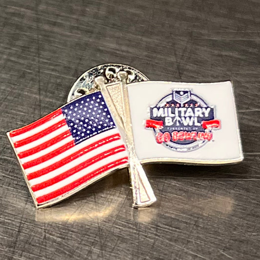 Military Bowl Flag Lapel pin