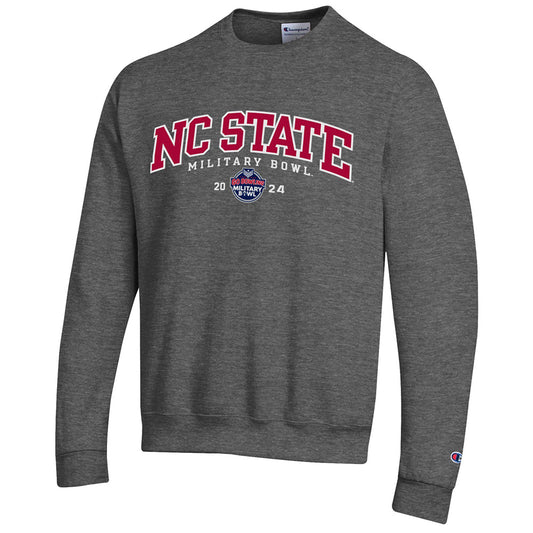 NC State Military Bowl Twill Crewneck (Grey)