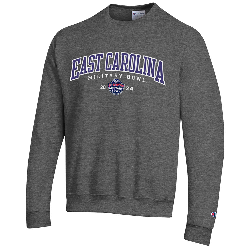 ECU Military Bowl Twill Crewneck (Grey)