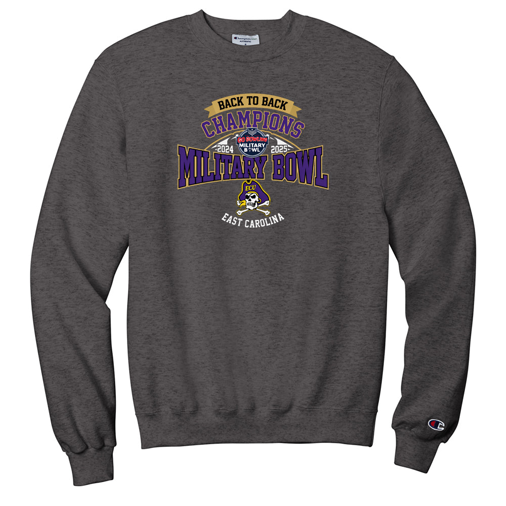ECU Champion Brand Back 2 Back Champs Crewneck Sweatshirt