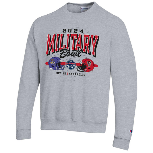 2024 Military Bowl Dueling Helmets Champion Crewneck Sweatshirt